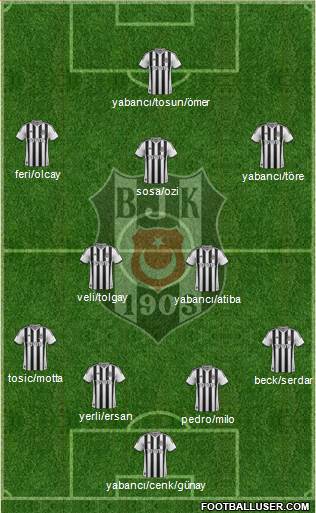 Besiktas JK Formation 2015