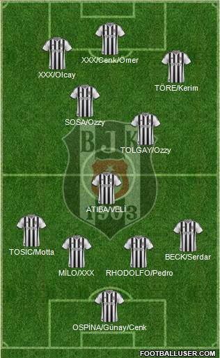 Besiktas JK Formation 2015