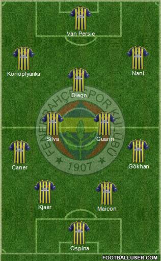 Fenerbahçe SK Formation 2015