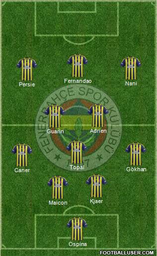 Fenerbahçe SK Formation 2015
