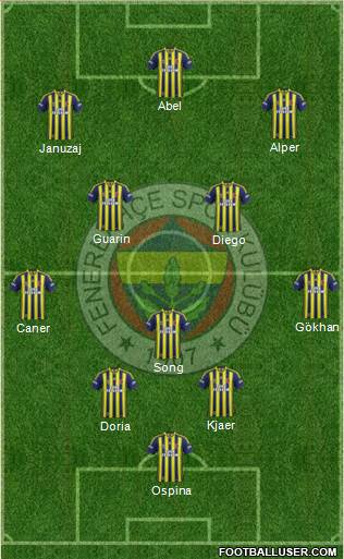 Fenerbahçe SK Formation 2015