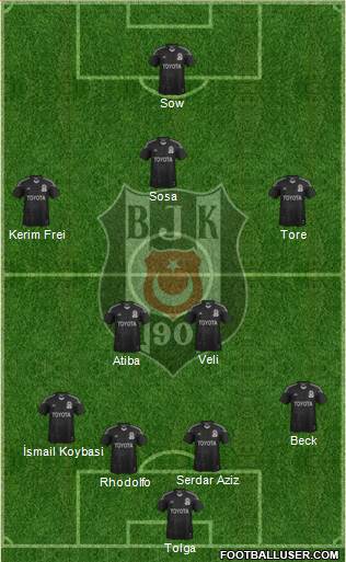 Besiktas JK Formation 2015