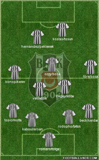 Besiktas JK Formation 2015