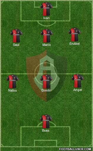 Club Deportivo Atlas Formation 2015
