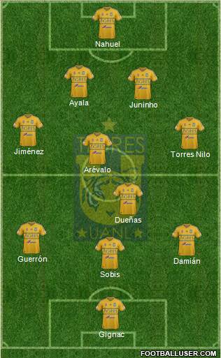 Club Universitario de Nuevo León Formation 2015
