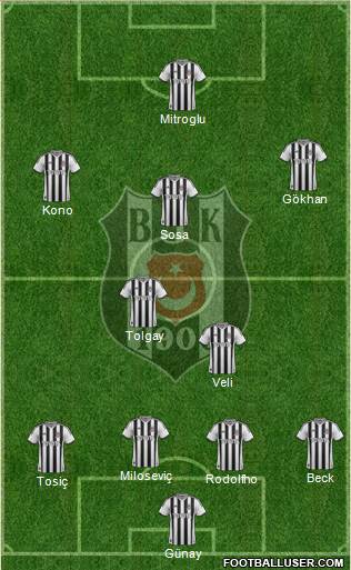 Besiktas JK Formation 2015