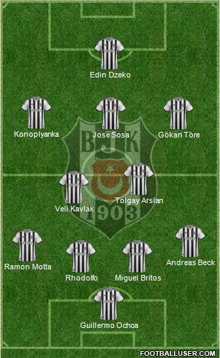 Besiktas JK Formation 2015
