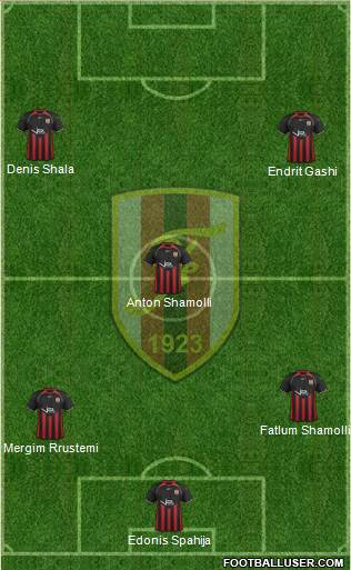 KS Flamurtari Vlorë Formation 2015