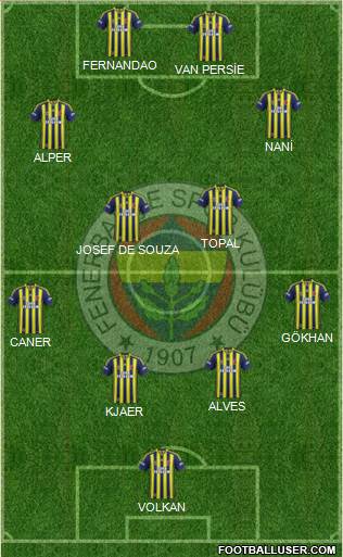 Fenerbahçe SK Formation 2015
