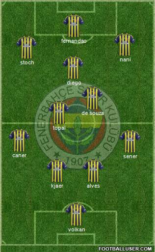 Fenerbahçe SK Formation 2015