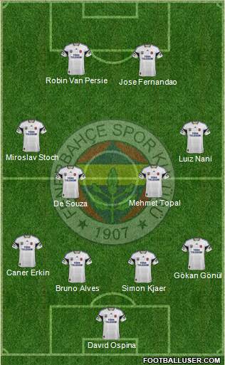 Fenerbahçe SK Formation 2015