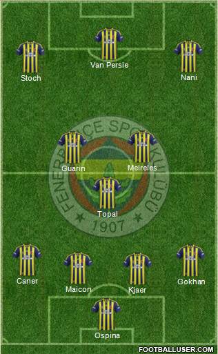 Fenerbahçe SK Formation 2015