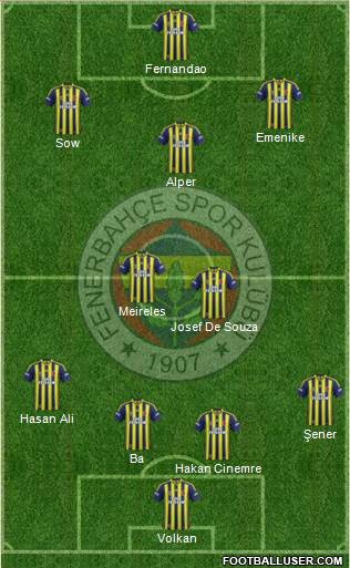 Fenerbahçe SK Formation 2015