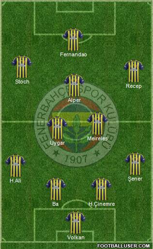 Fenerbahçe SK Formation 2015