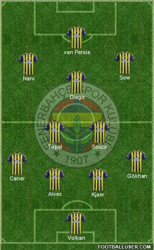 Fenerbahçe SK Formation 2015