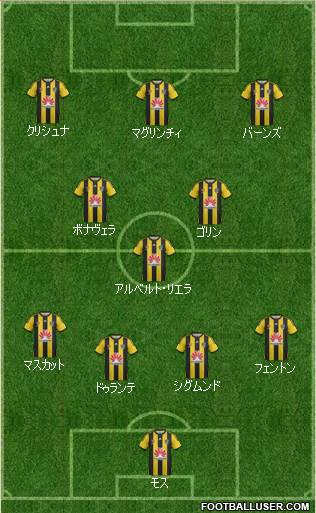 Wellington Phoenix FC Formation 2015