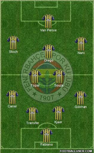Fenerbahçe SK Formation 2015
