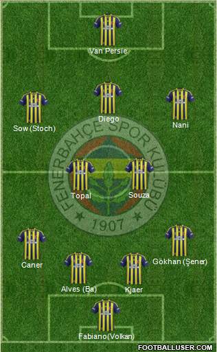 Fenerbahçe SK Formation 2015