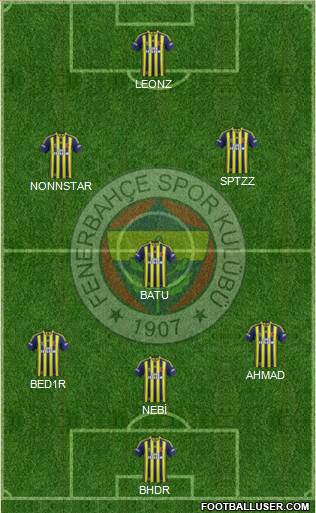Fenerbahçe SK Formation 2015