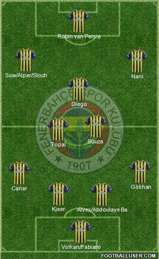 Fenerbahçe SK Formation 2015
