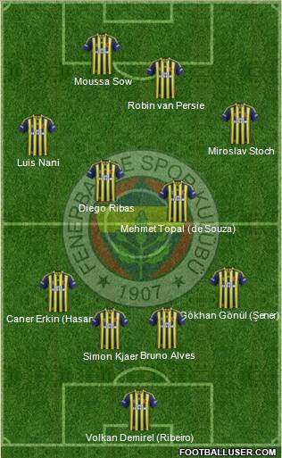 Fenerbahçe SK Formation 2015