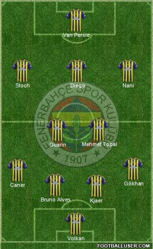 Fenerbahçe SK Formation 2015