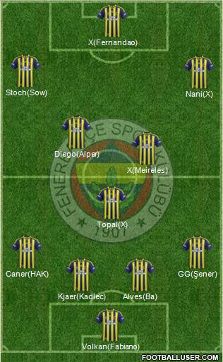 Fenerbahçe SK Formation 2015