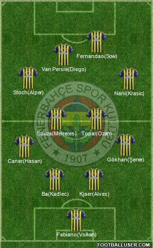 Fenerbahçe SK Formation 2015