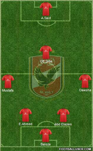 Al-Ahly Sporting Club Formation 2015