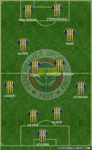 Fenerbahçe SK Formation 2015