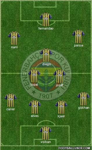 Fenerbahçe SK Formation 2015