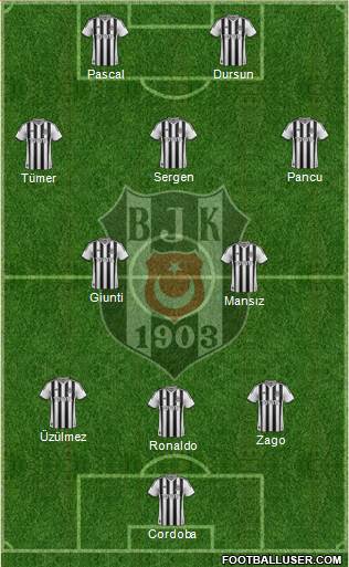 Besiktas JK Formation 2015