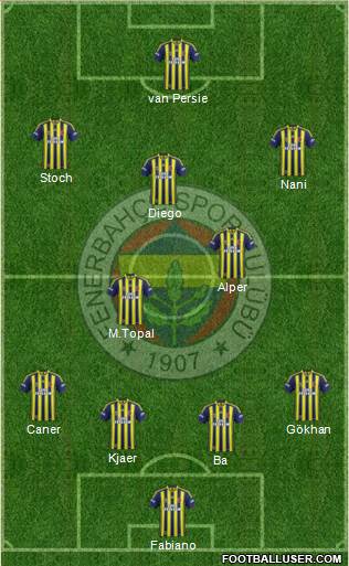 Fenerbahçe SK Formation 2015