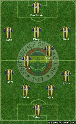 Fenerbahçe SK Formation 2015