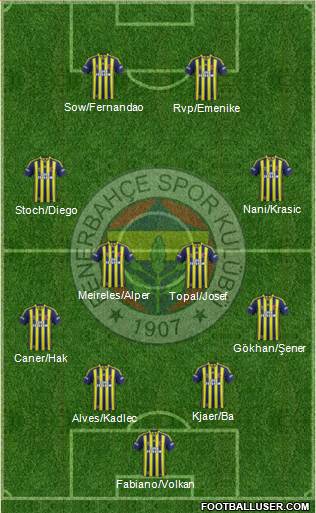 Fenerbahçe SK Formation 2015