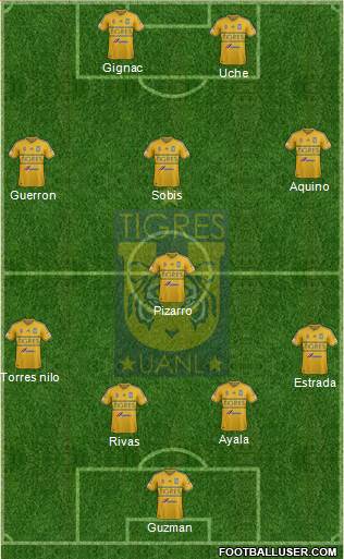 Club Universitario de Nuevo León Formation 2015