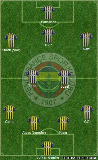 Fenerbahçe SK Formation 2015