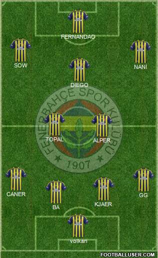 Fenerbahçe SK Formation 2015