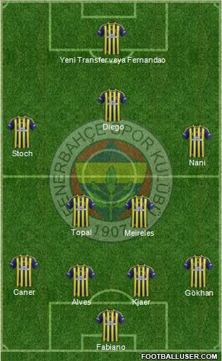 Fenerbahçe SK Formation 2015