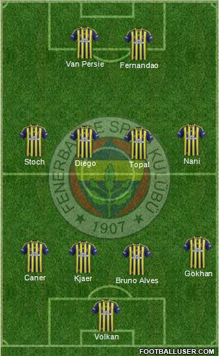 Fenerbahçe SK Formation 2015