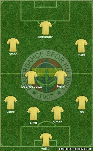 Fenerbahçe SK Formation 2015
