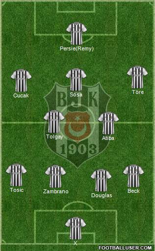 Besiktas JK Formation 2015