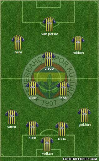 Fenerbahçe SK Formation 2015