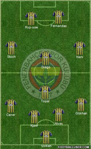 Fenerbahçe SK Formation 2015