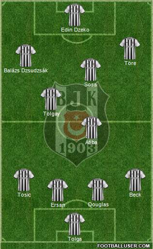Besiktas JK Formation 2015