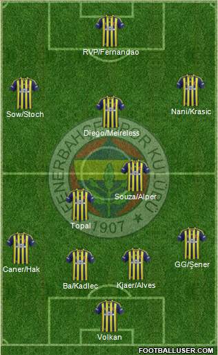Fenerbahçe SK Formation 2015