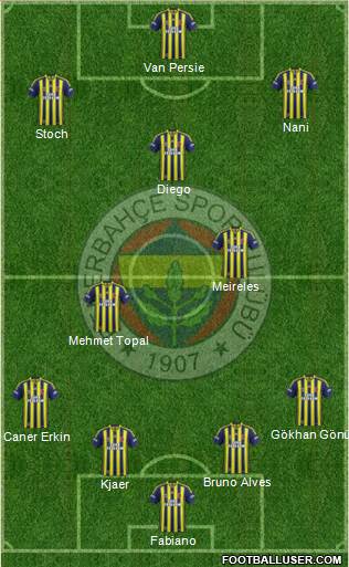 Fenerbahçe SK Formation 2015