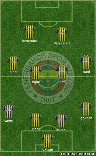 Fenerbahçe SK Formation 2015