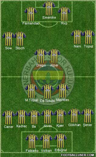 Fenerbahçe SK Formation 2015