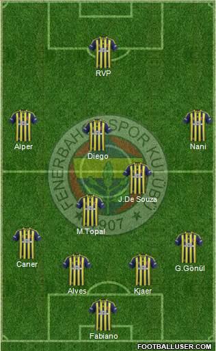 Fenerbahçe SK Formation 2015